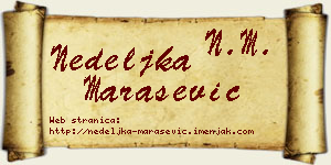 Nedeljka Marašević vizit kartica